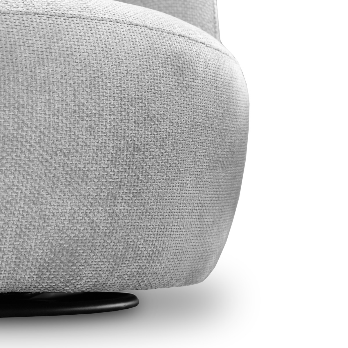 Jakob Light Grey Swivel Lounge Chair