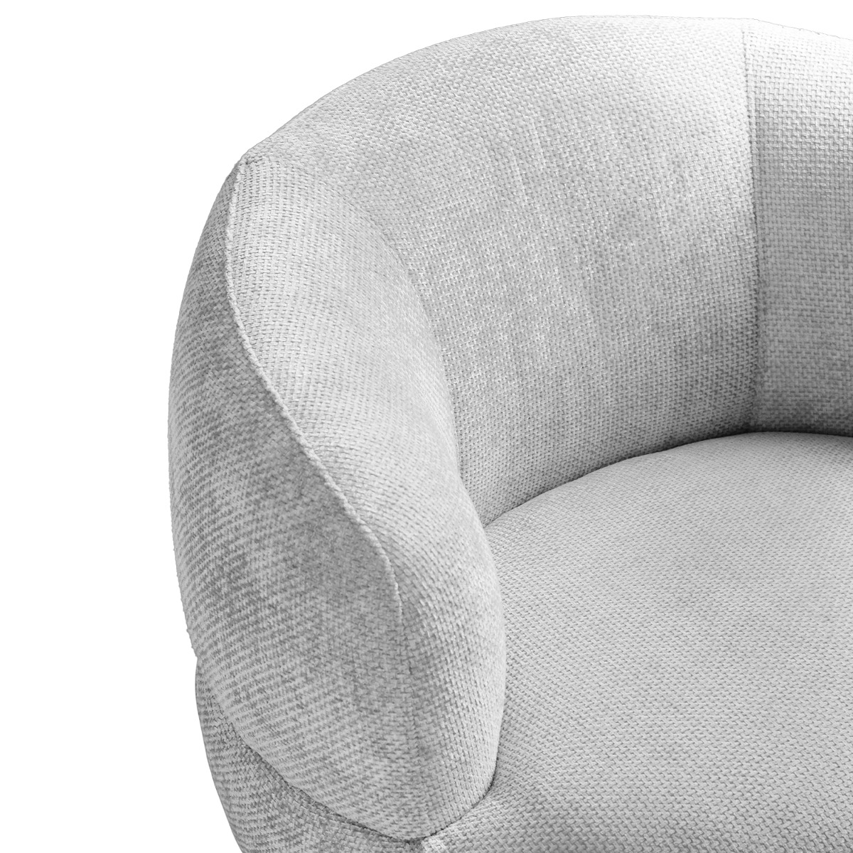 Jakob Light Grey Swivel Lounge Chair