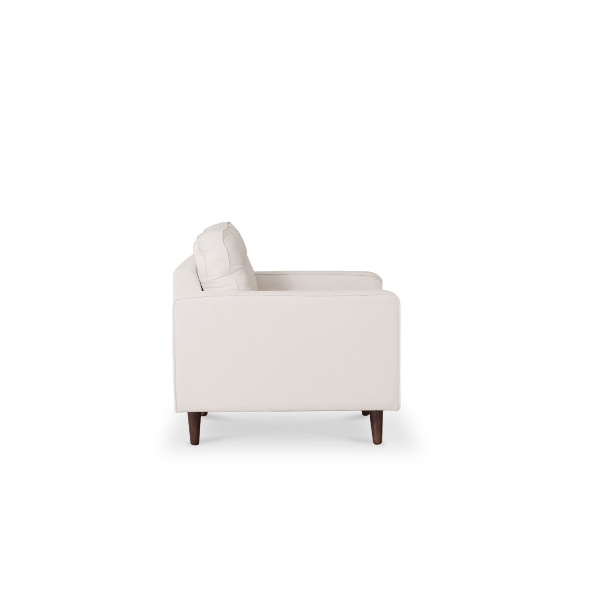 Jane Oatmeal Mid-Century 1 Seater Sofa
