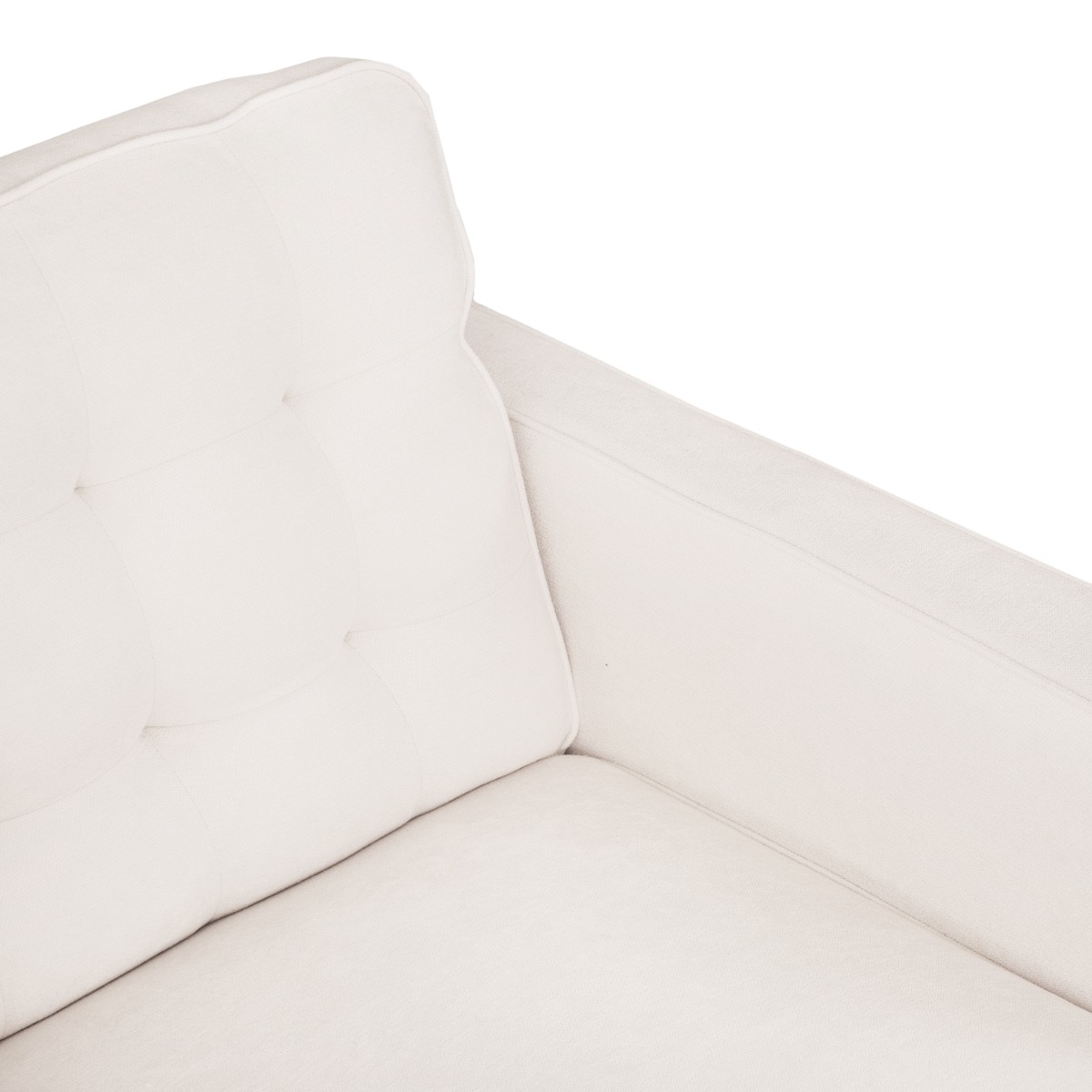 Jane Oatmeal Mid-Century 1 Seater Sofa