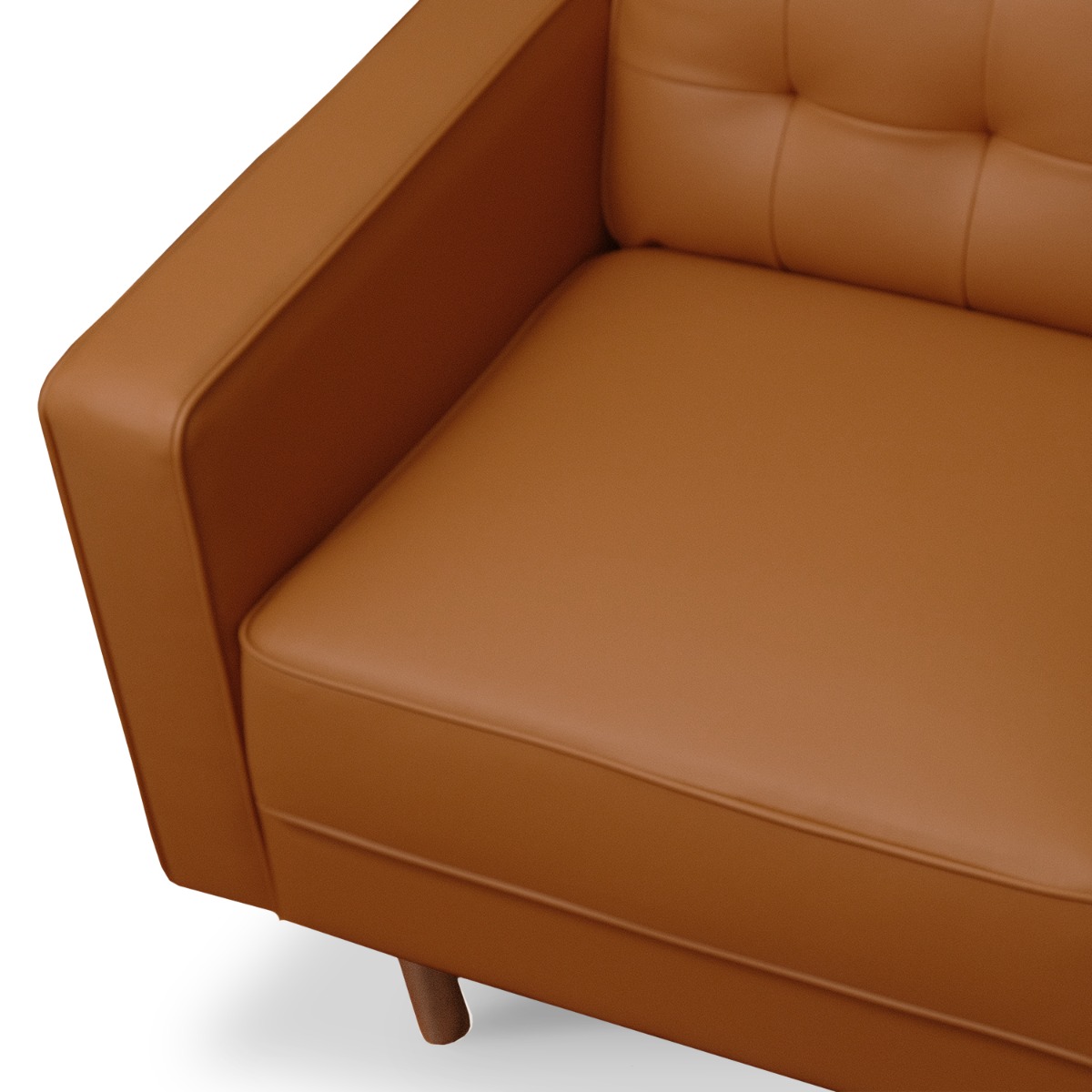 Jane Persimmon Mid-Century 2 Seater Sofa