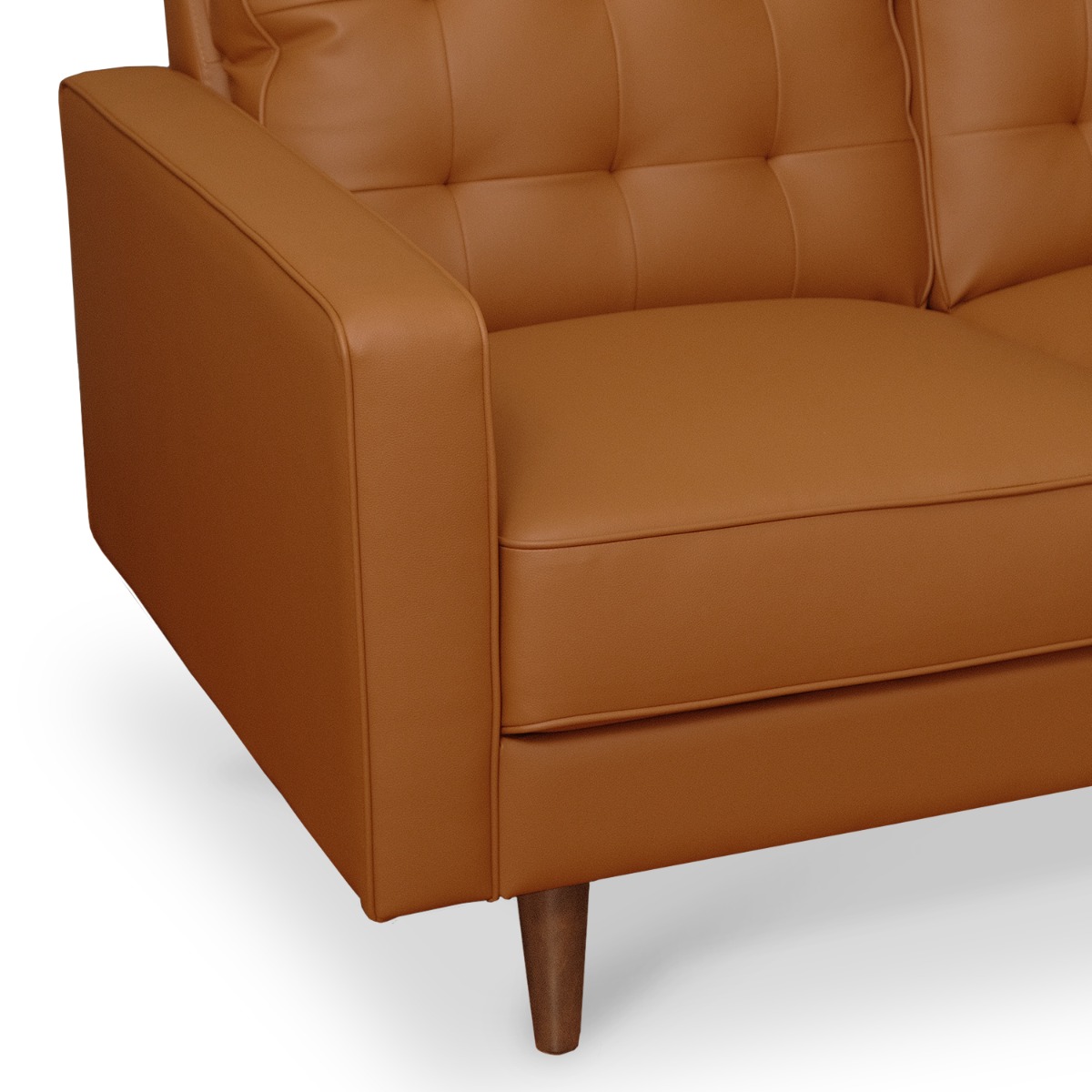 Jane Persimmon Mid-Century 2 Seater Sofa