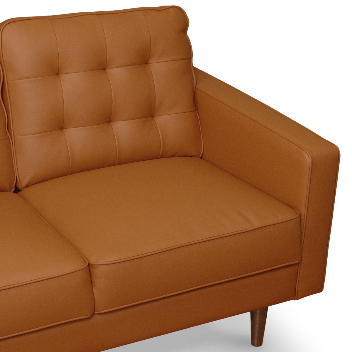 Jane Persimmon Mid-Century 2 Seater Sofa