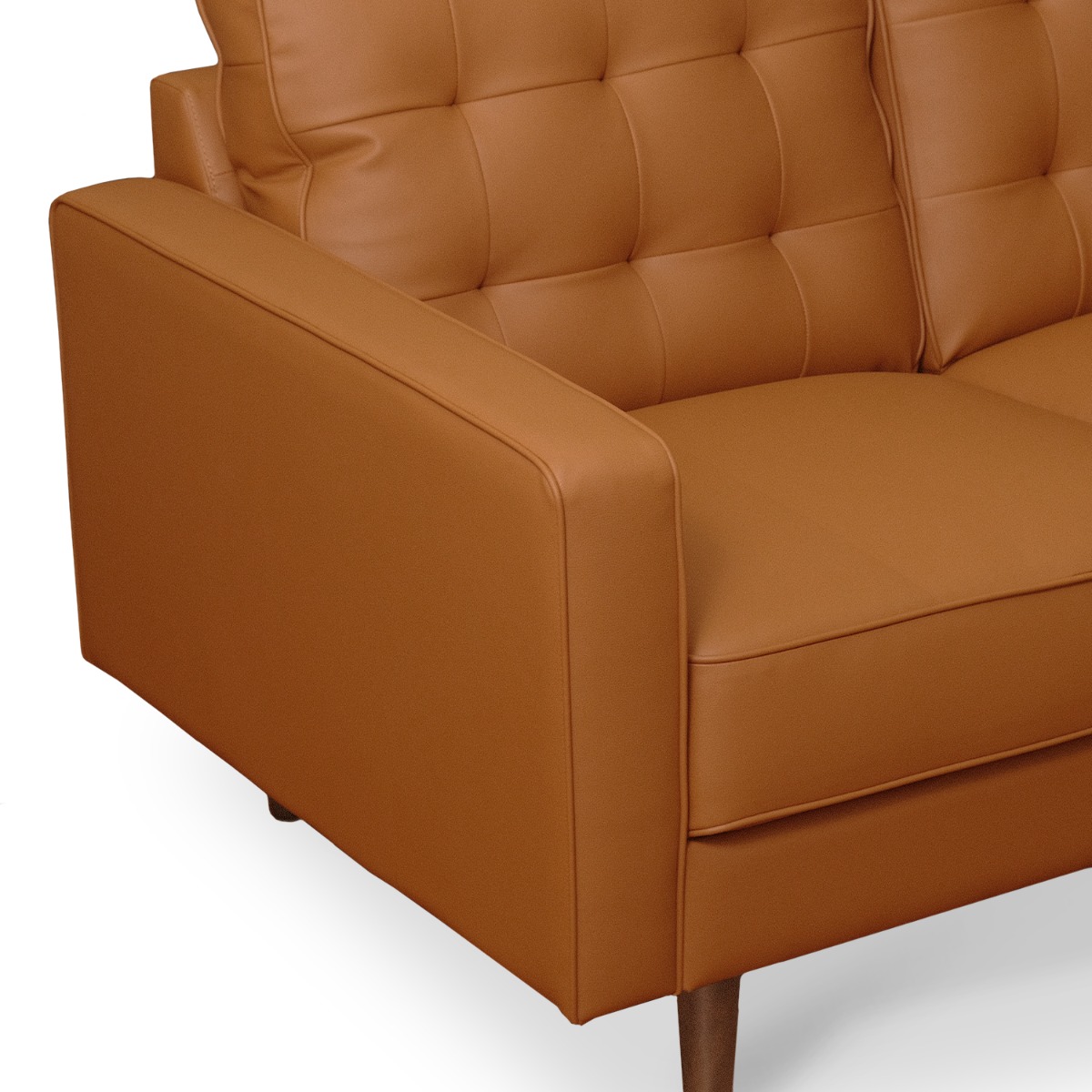 Jane Persimmon Mid-Century 2 Seater Sofa