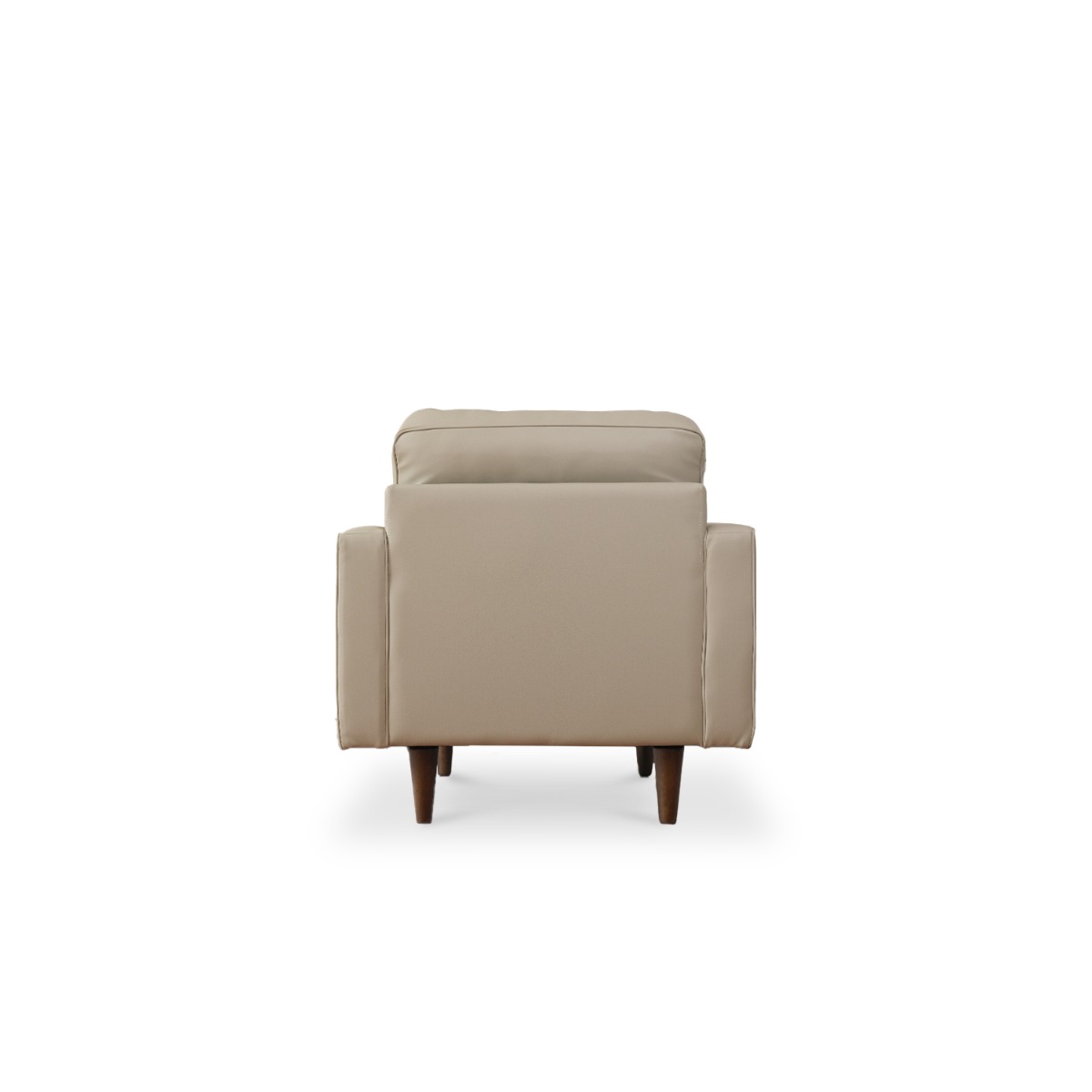 Jane Taupe Mid-Century 1 Seater Sofa