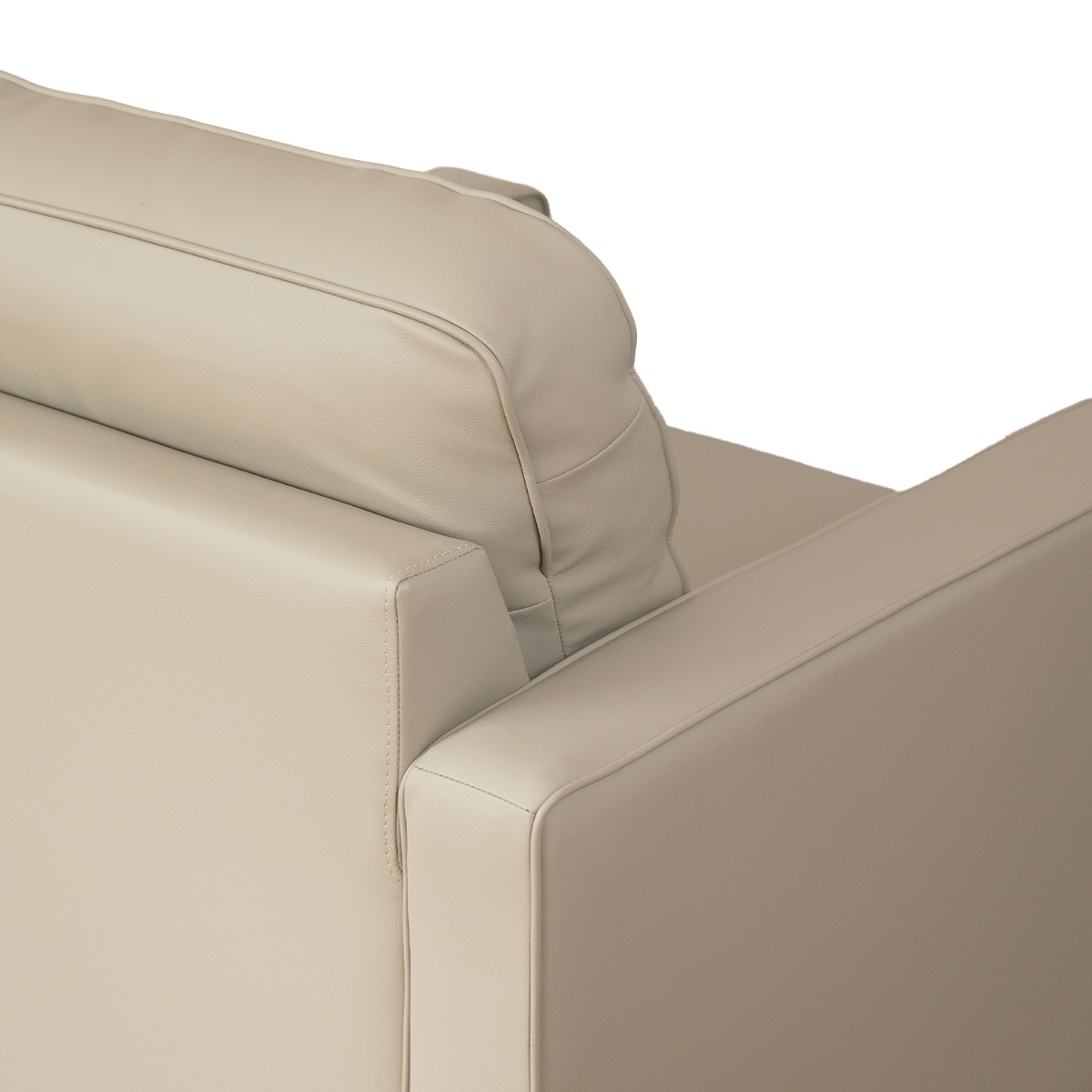 Jane Taupe Mid-Century 1 Seater Sofa