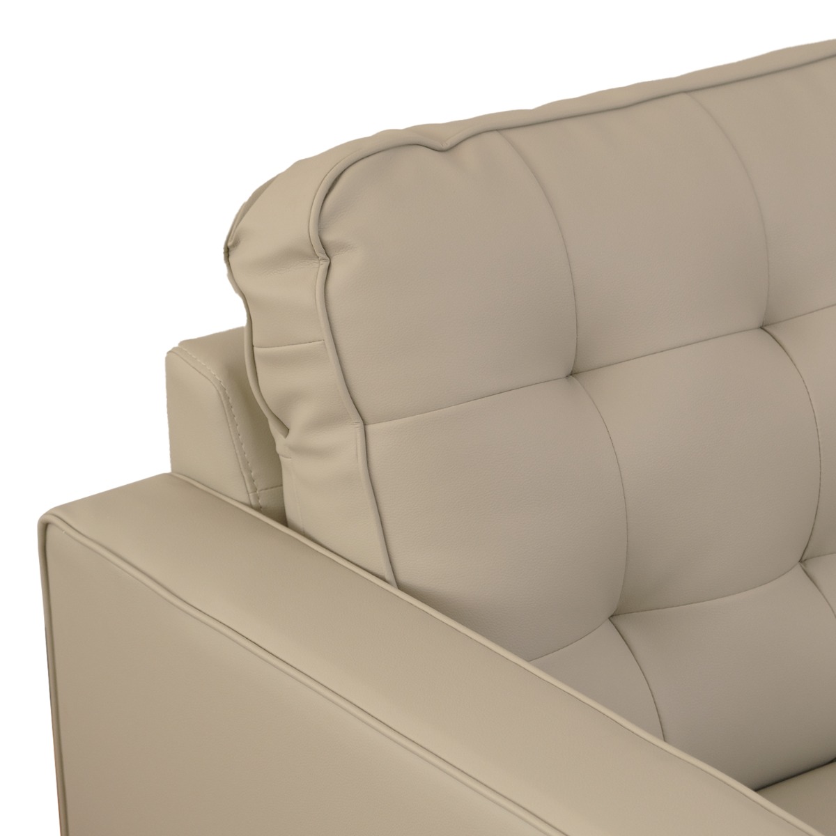 Jane Taupe Mid-Century 2 Seater Sofa
