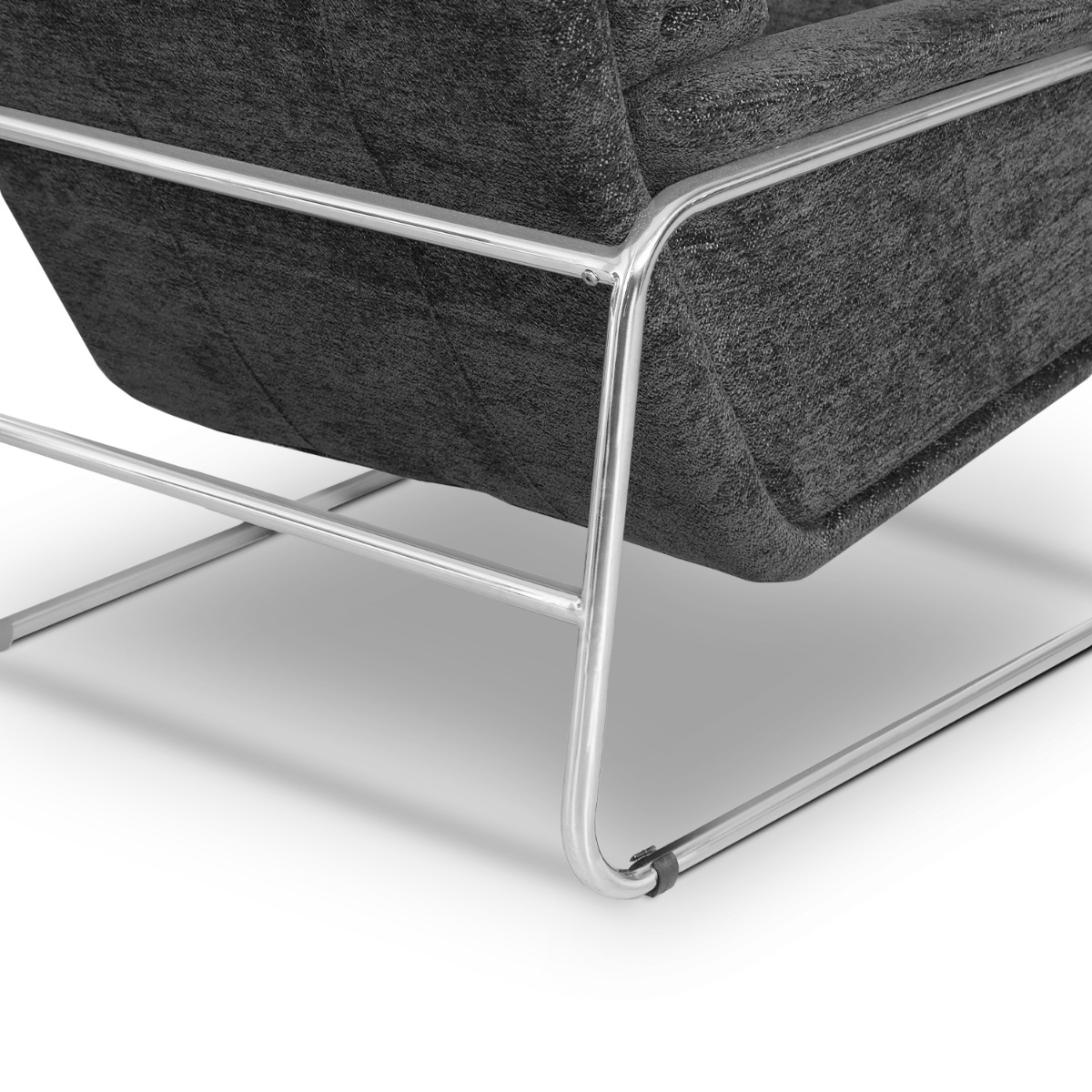 Jasper Mid Century Coal Grey Lounge Chair