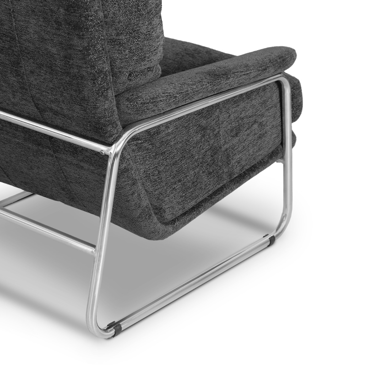 Jasper Mid Century Coal Grey Lounge Chair