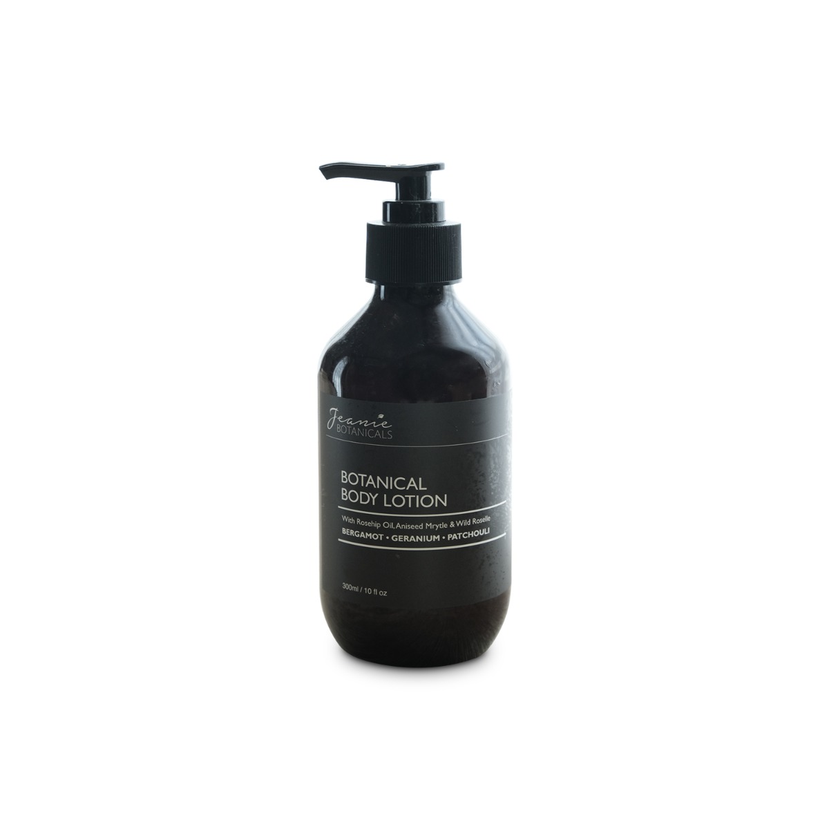 Jeanie Botanicals Body Lotion 300ml (Bergamot/Geranium/Patchouli)