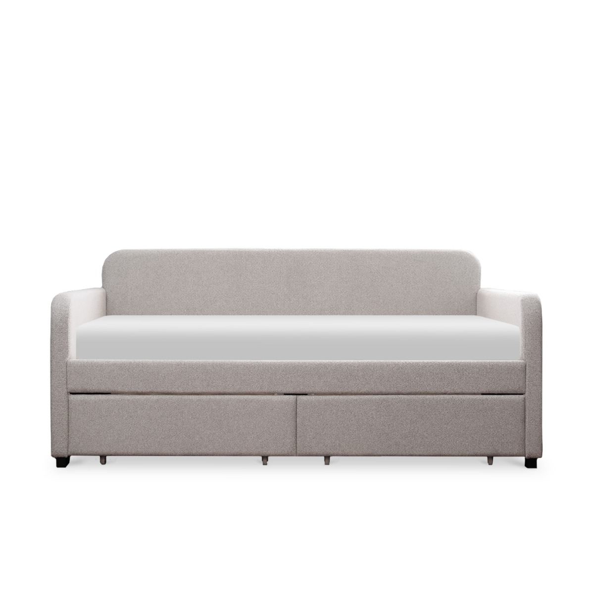 Jedda Mist Grey Single Daybed with 2 Drawers