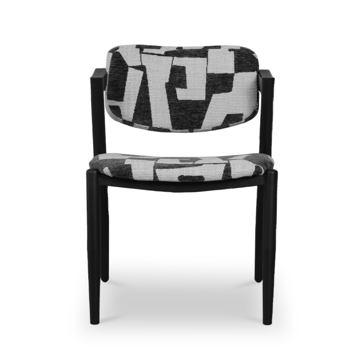 Jenna Ebony Dining Chair Geometric