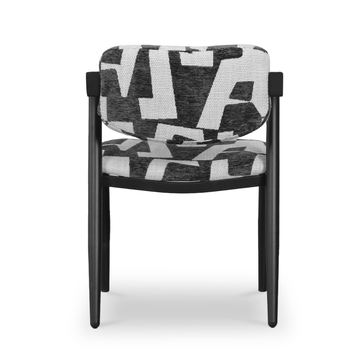 Jenna Ebony Dining Chair Geometric