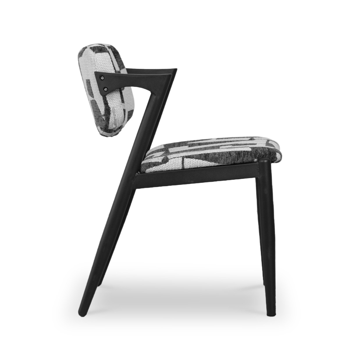 Jenna Ebony Dining Chair Geometric