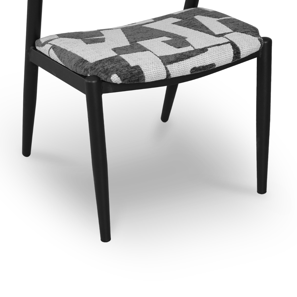 Jenna Ebony Dining Chair Geometric