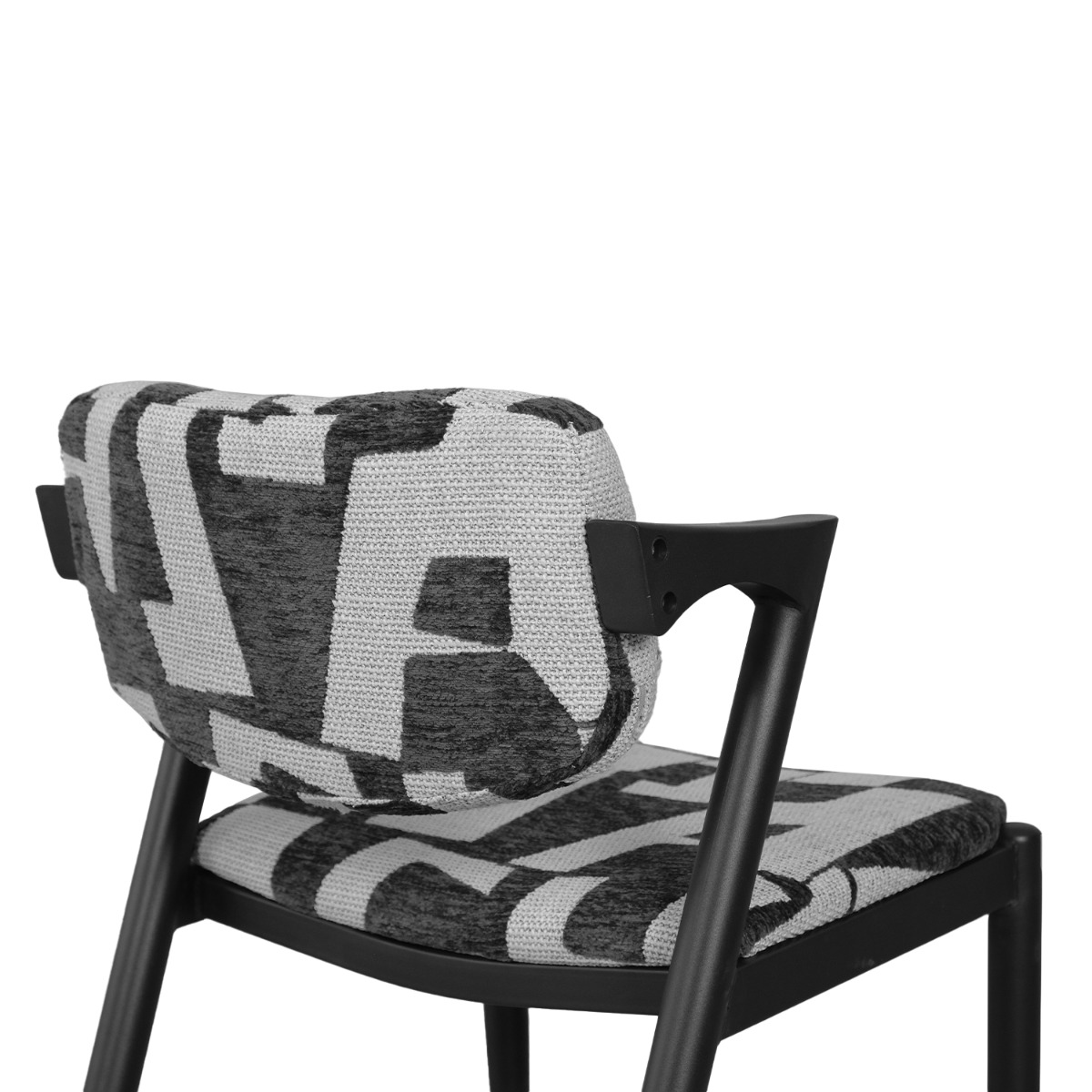 Jenna Ebony Dining Chair Geometric