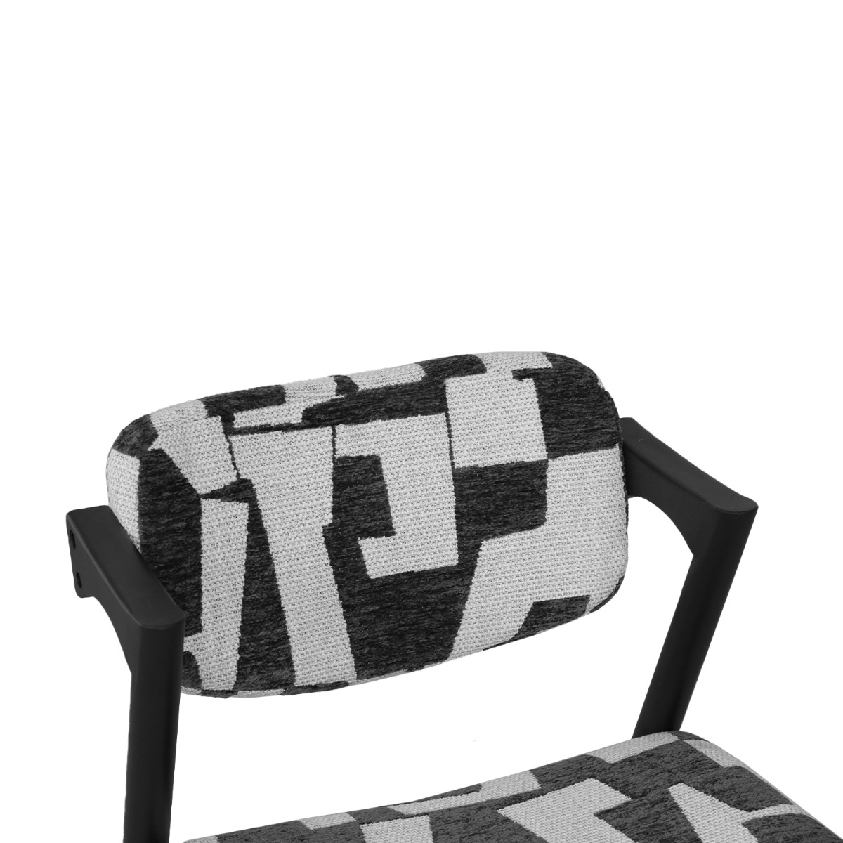 Jenna Ebony Dining Chair Geometric