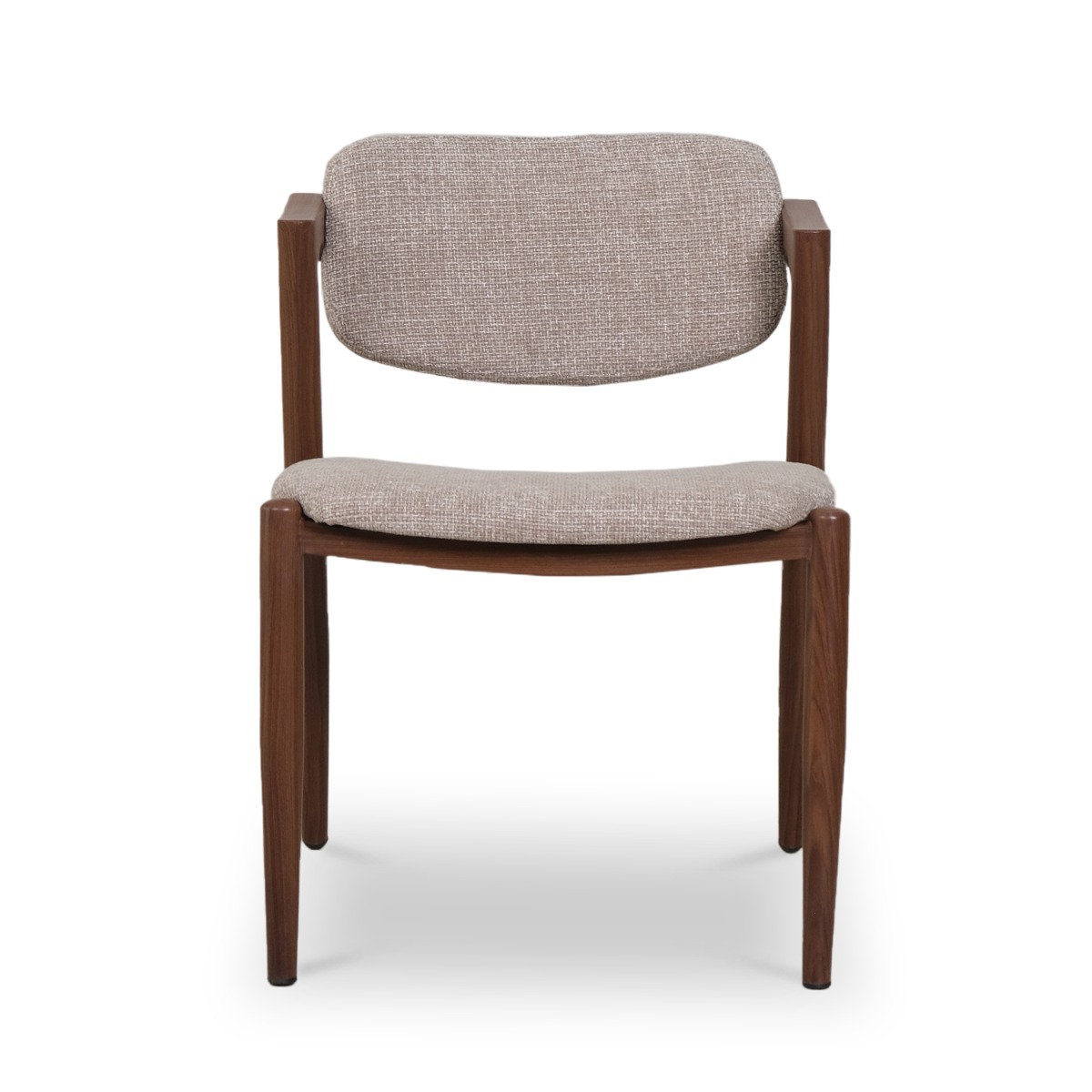 Jenna Walnut Dining Chair Sand Beige