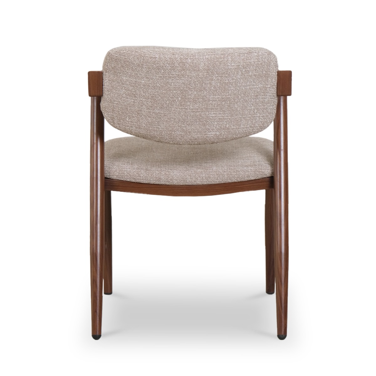 Jenna Walnut Dining Chair Sand Beige