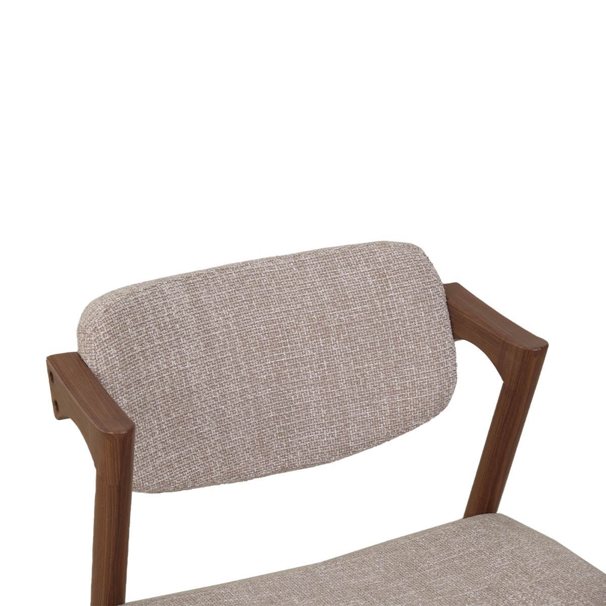 Jenna Walnut Dining Chair Sand Beige