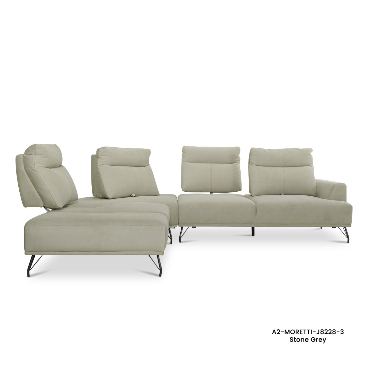 Maila Right Corner Sofa With Adjustable Back