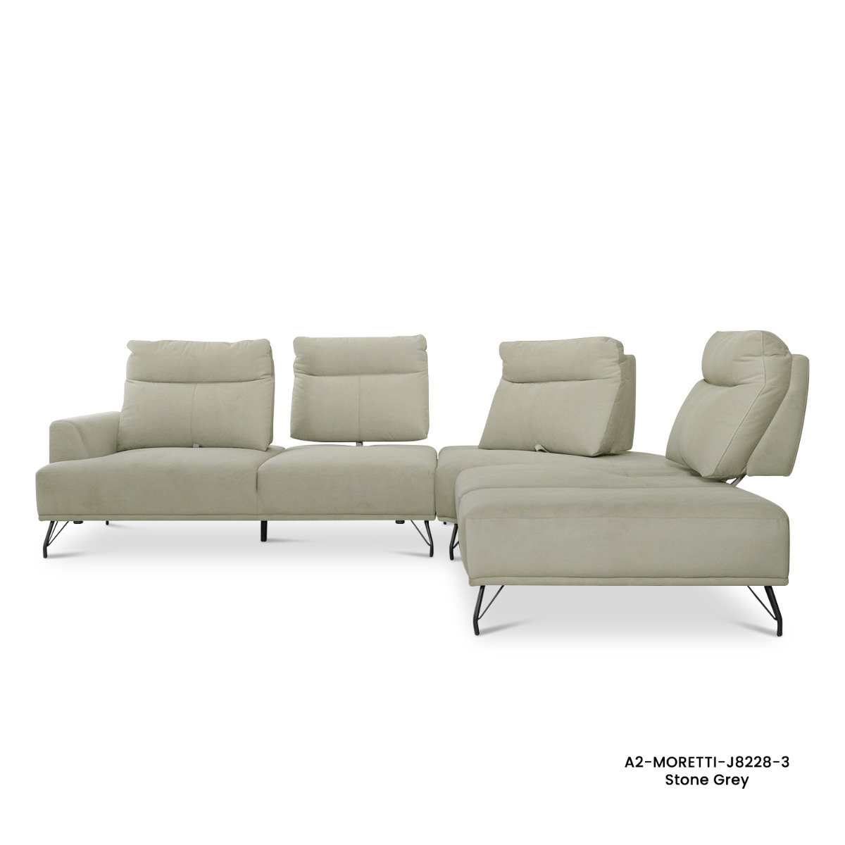 Maila Left Corner Sofa With Adjustable Back