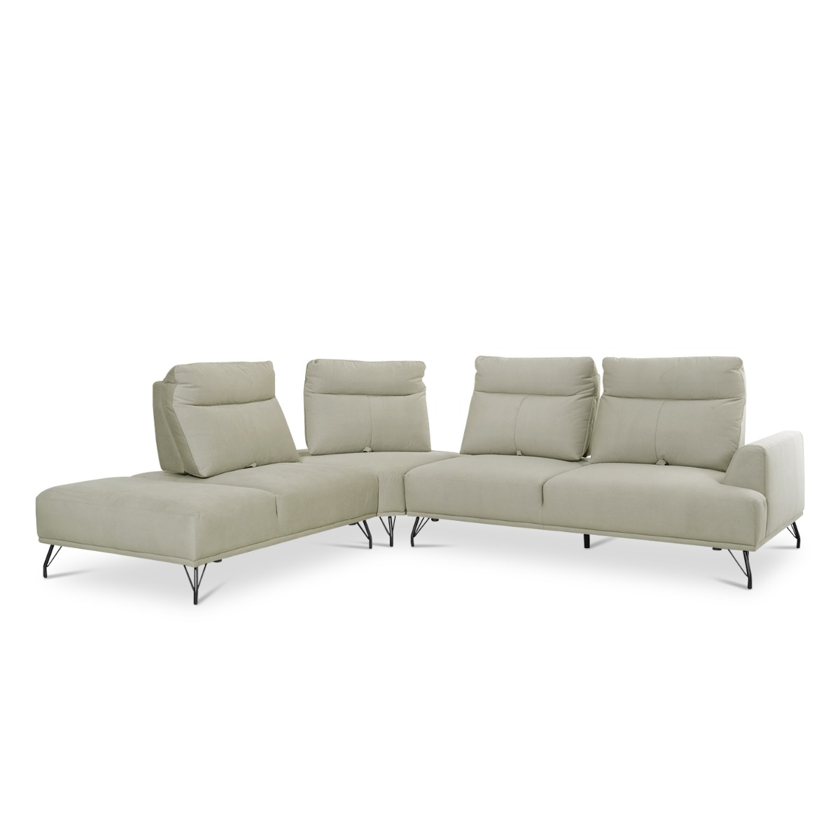 Maila Right Corner Sofa With Adjustable Back