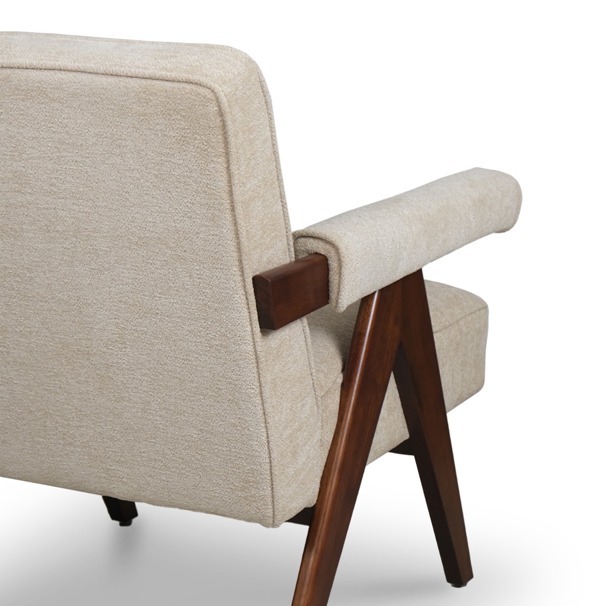 Joelle Light Beige Lounge Chair