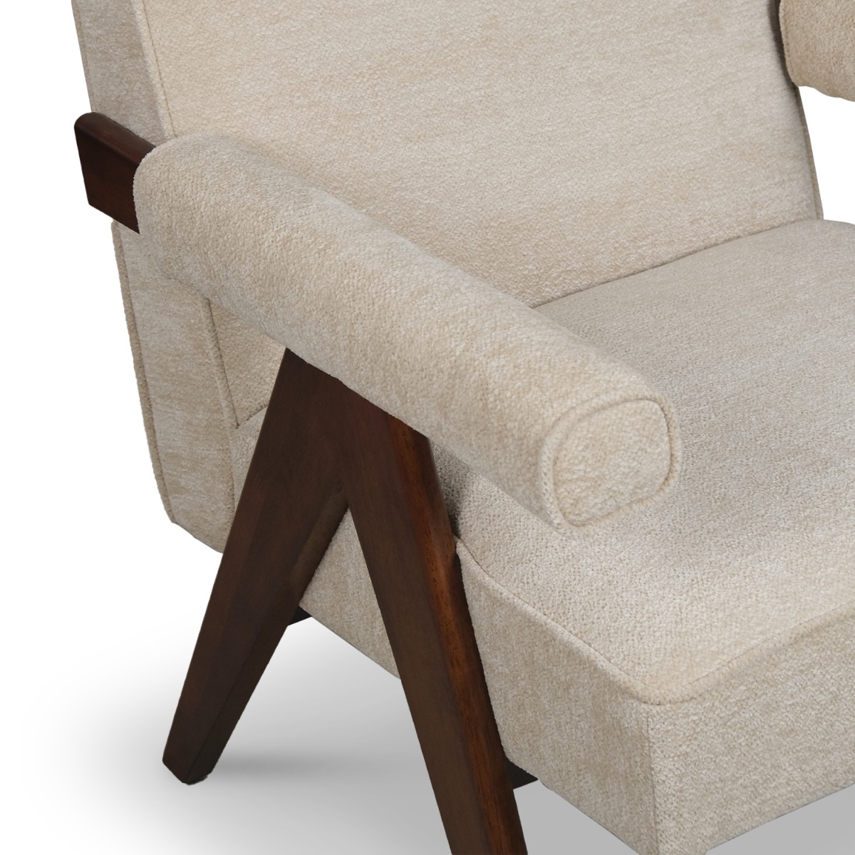 Joelle Light Beige Lounge Chair