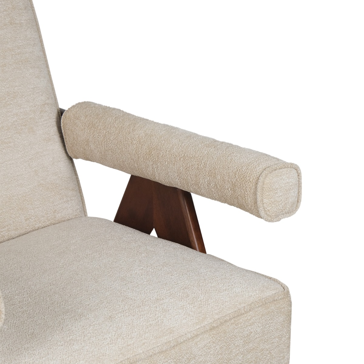 Joelle Light Beige Lounge Chair