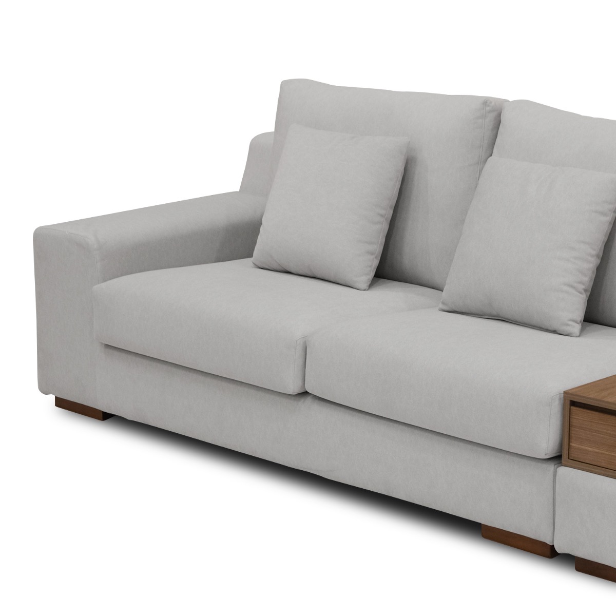 Joen Left Sectional Wide Sofa with Right Side Table