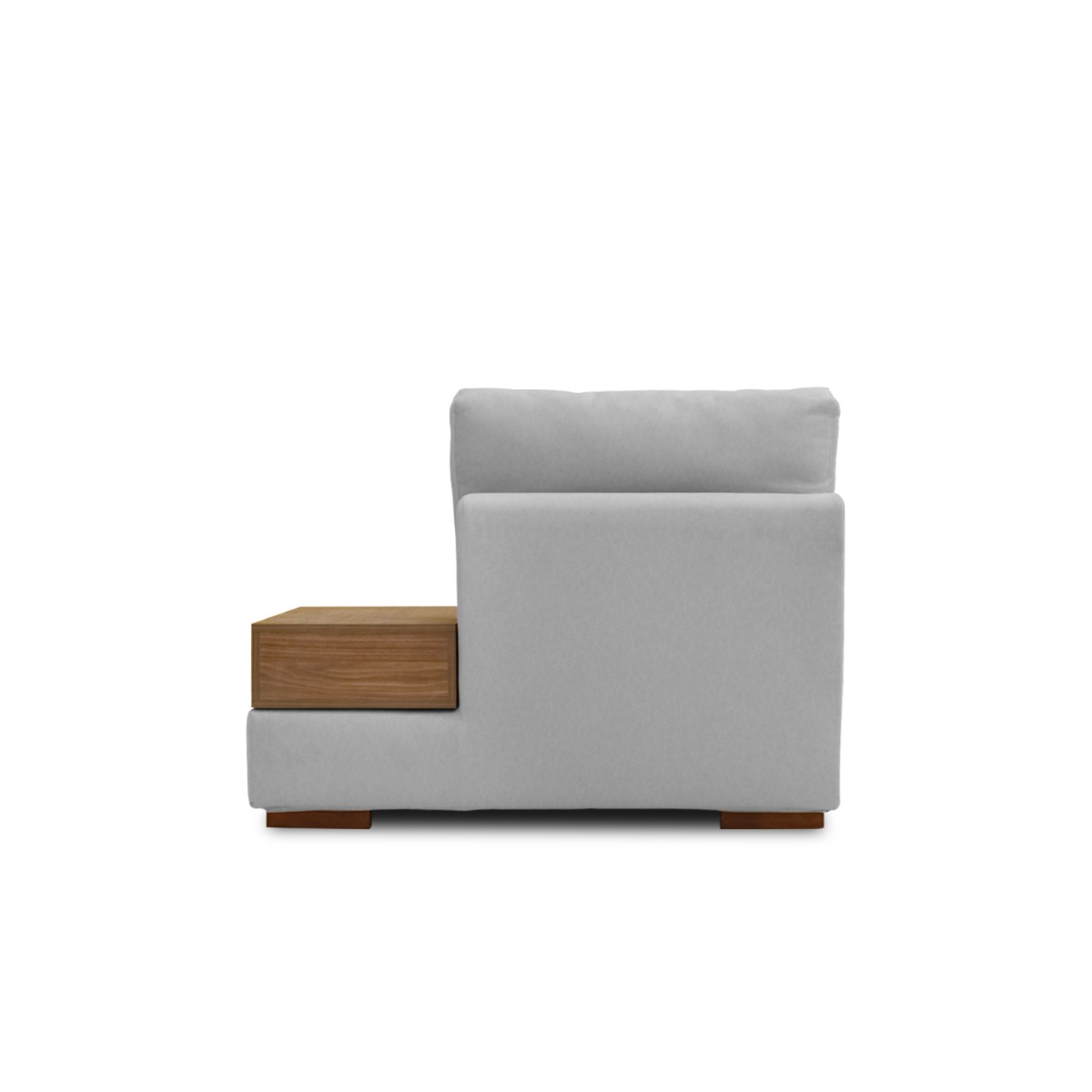 Joen Modular Armless Sofa with Left Side Table