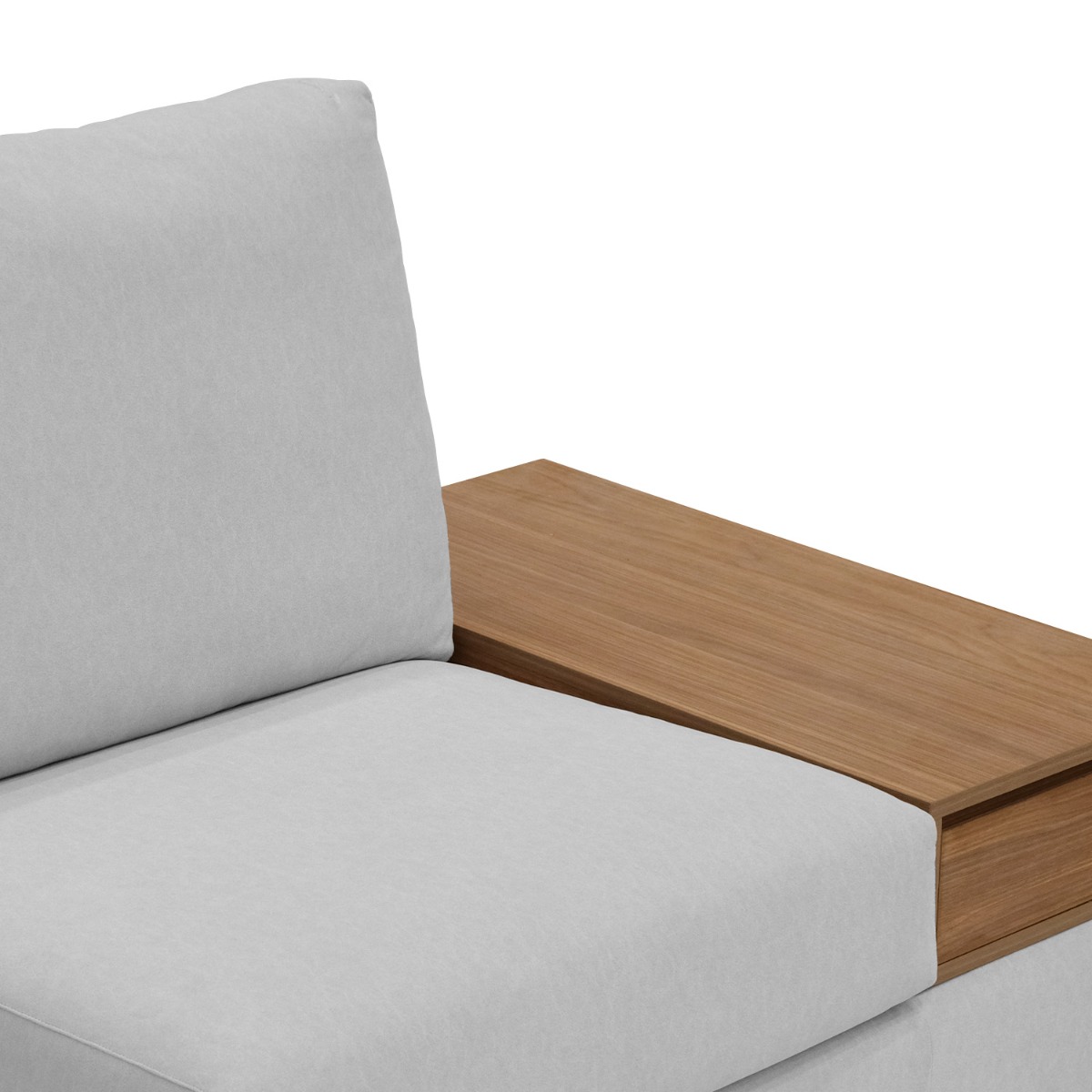 Joen Modular Armless Sofa with Left Side Table