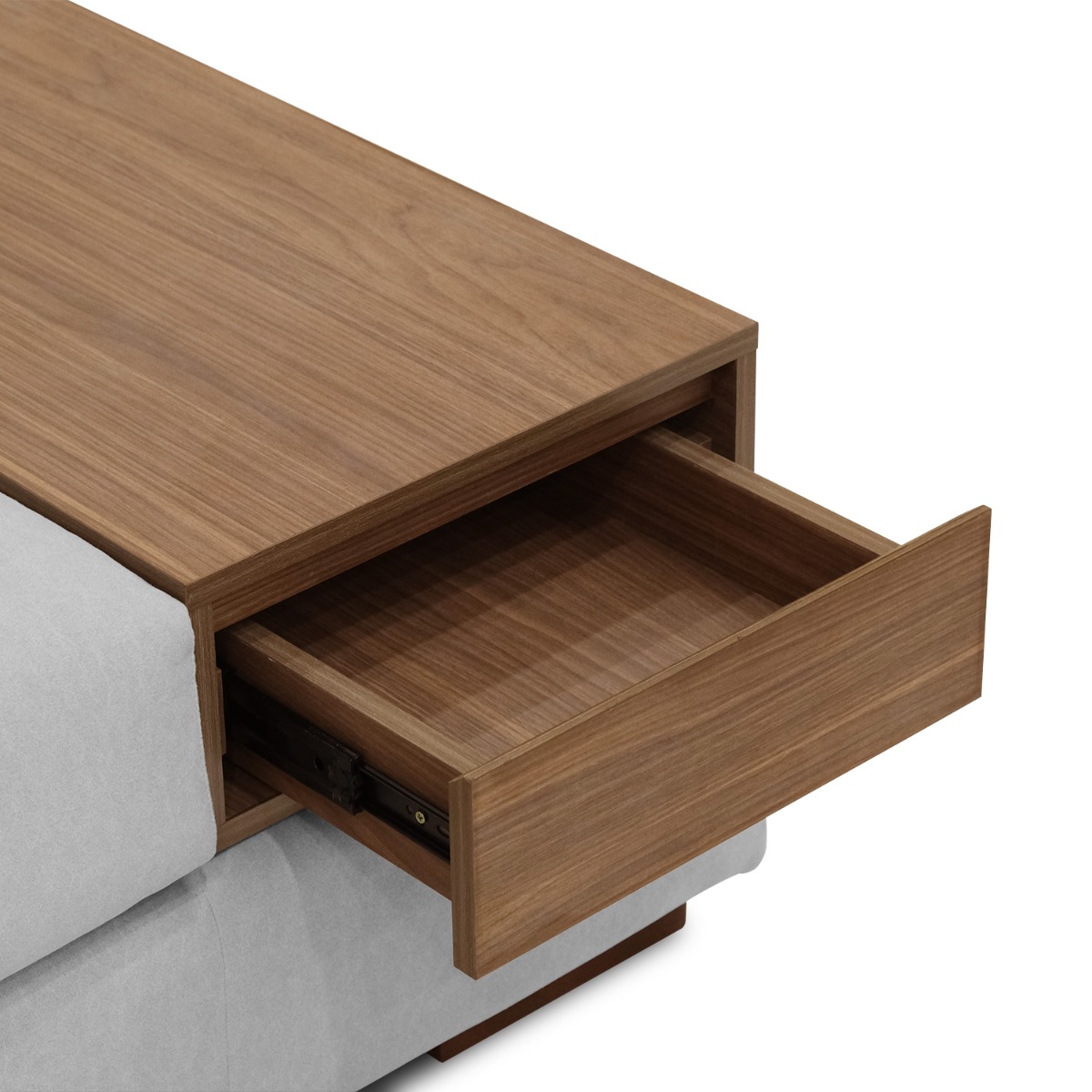 Joen Modular Armless Sofa with Left Side Table