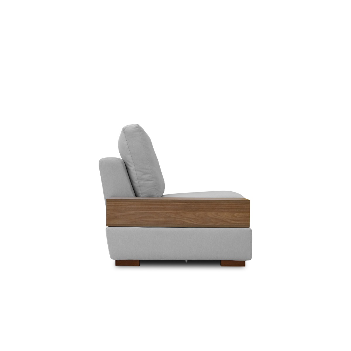 Joen Modular Armless Sofa with Right Side Table