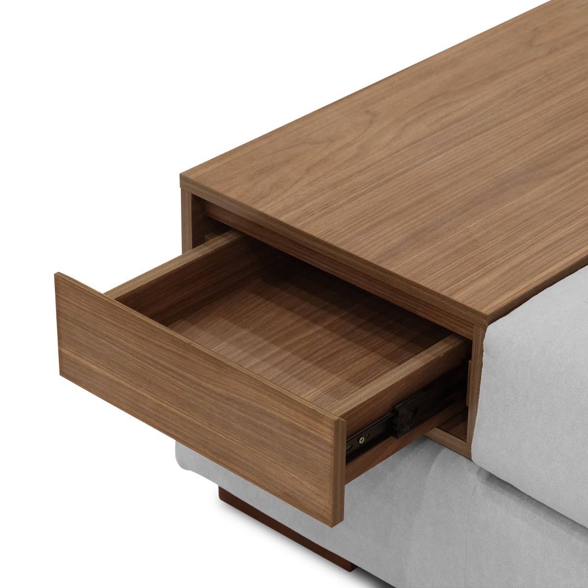 Joen Modular Armless Sofa with Right Side Table
