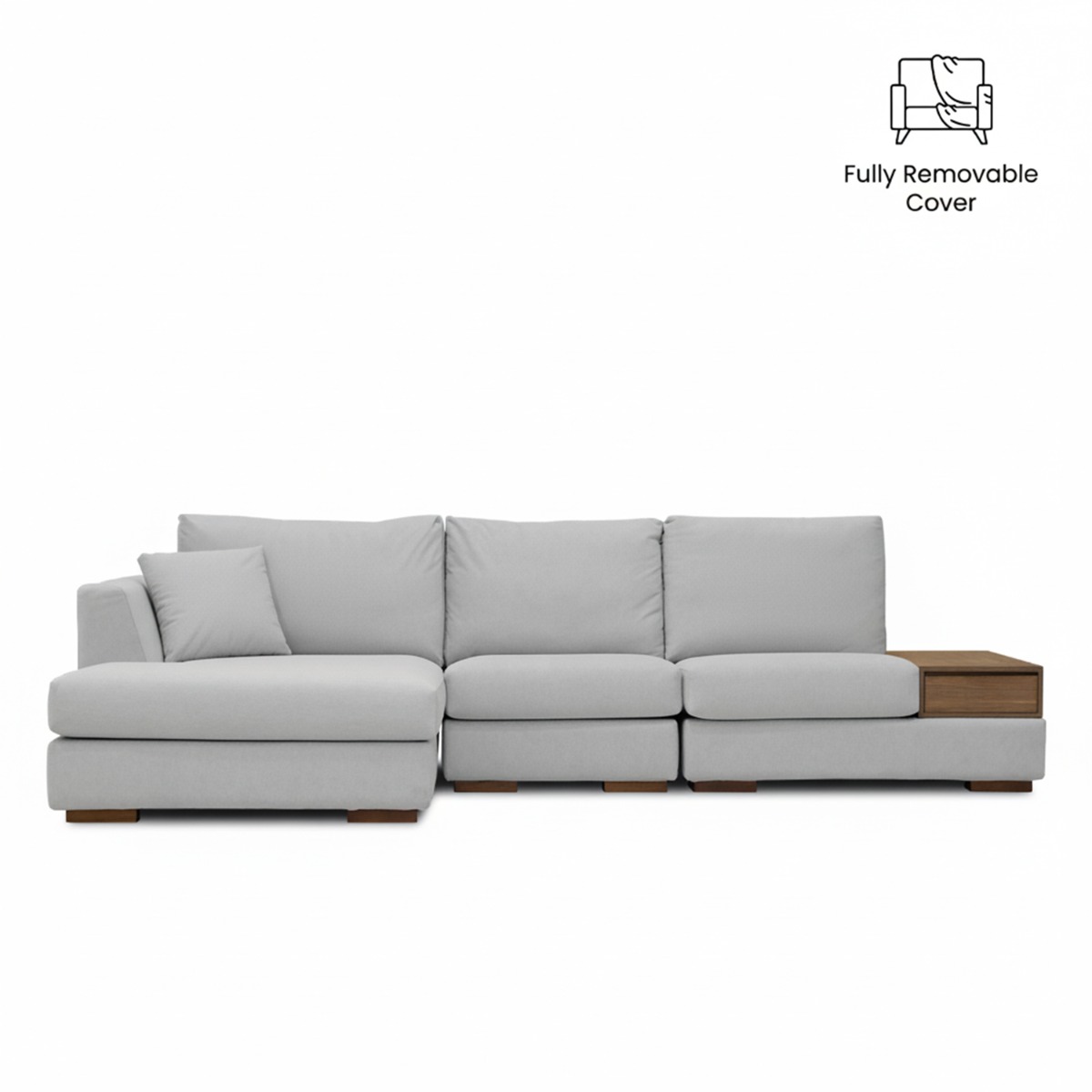 Joen Right Sectional Sofa with Left Side Table