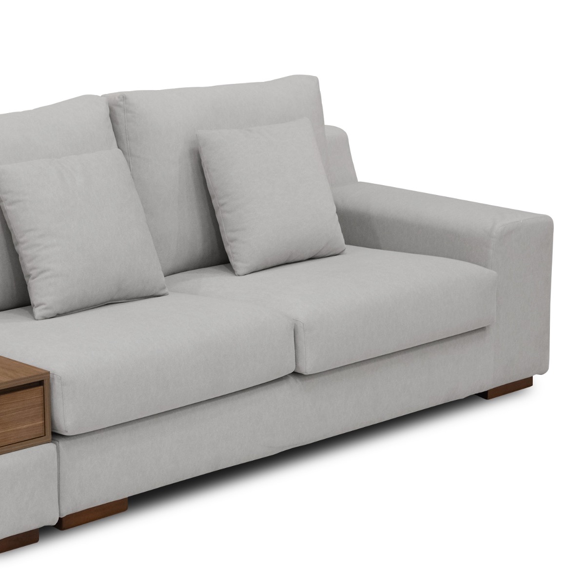 Joen Right Sectional Wide Sofa with Left Side Table