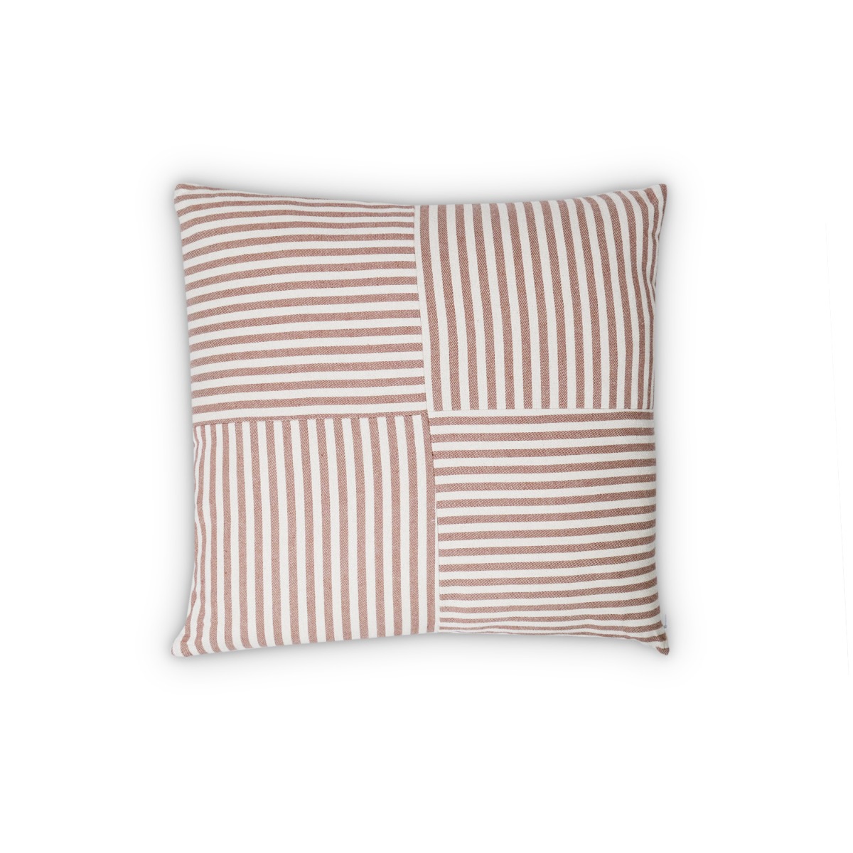 Joni Stripes Cushion 45x45cm Brown