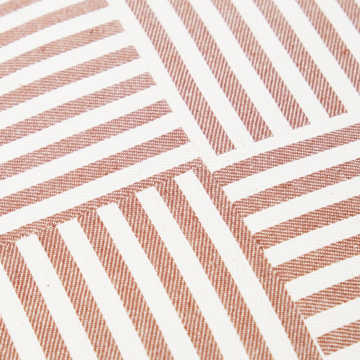 Joni Stripes Cushion 45x45cm Brown