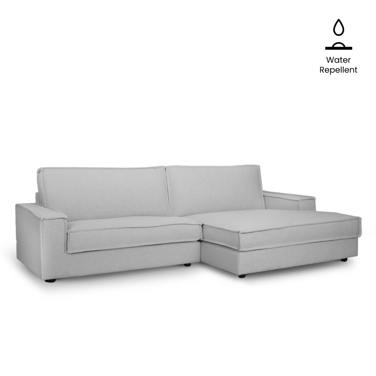 Judith Mist Grey Left Sectional Sofa