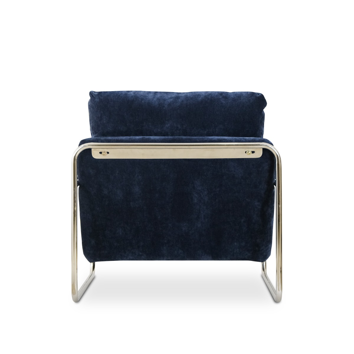 Julius Mid Century Midnight Blue Lounge Chair