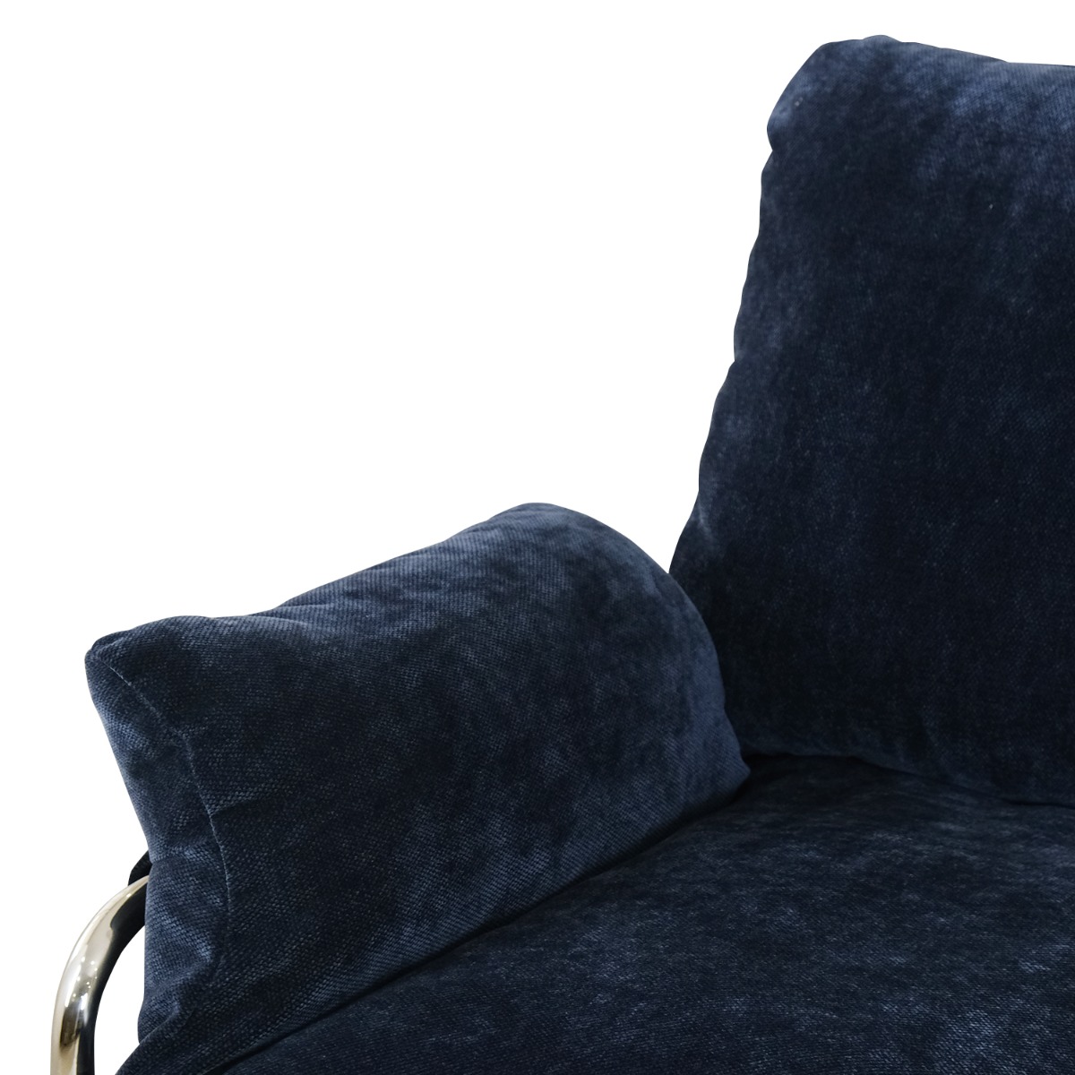 Julius Mid Century Midnight Blue Lounge Chair