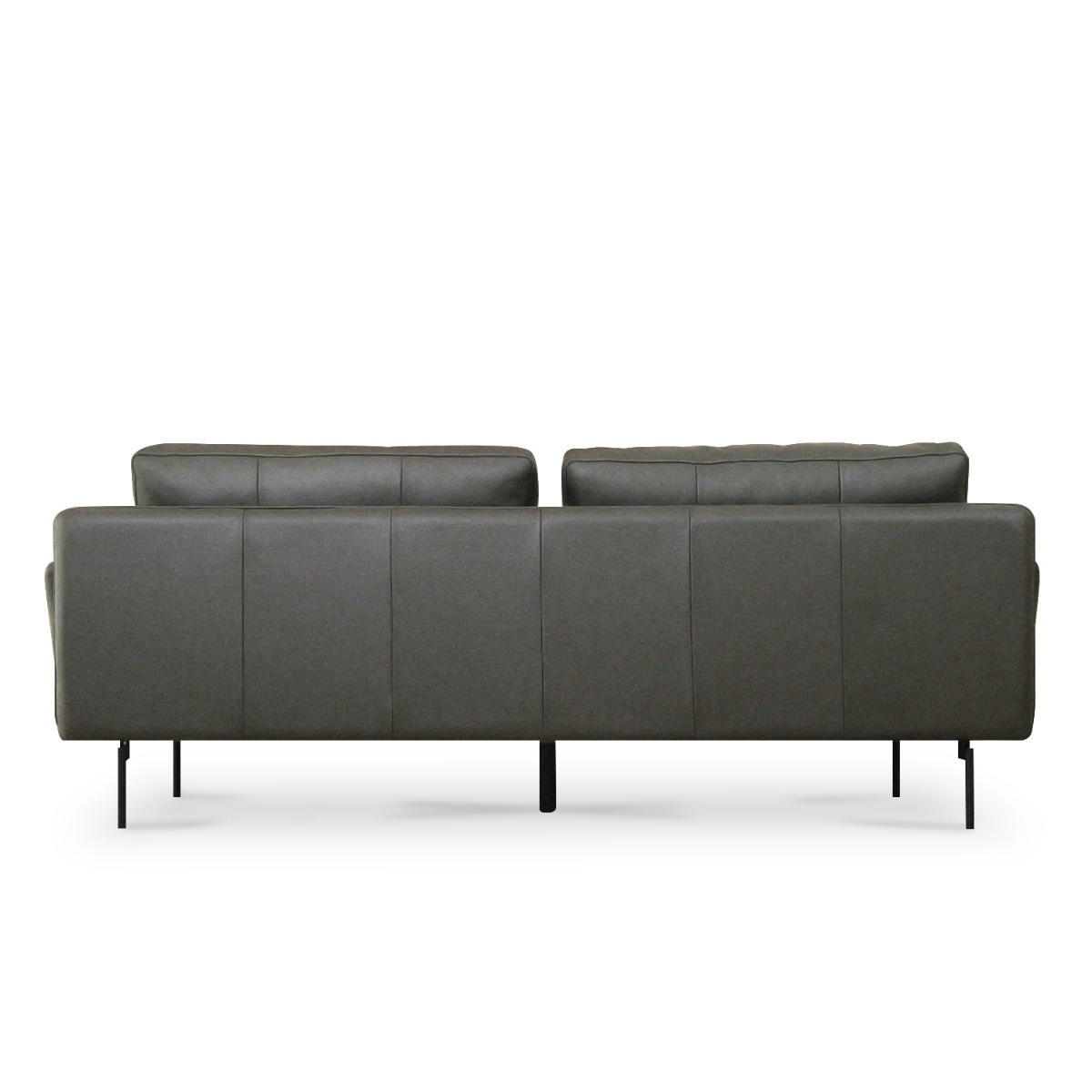 Karl Smoke Grey Full Leather 4 Seater Sofa