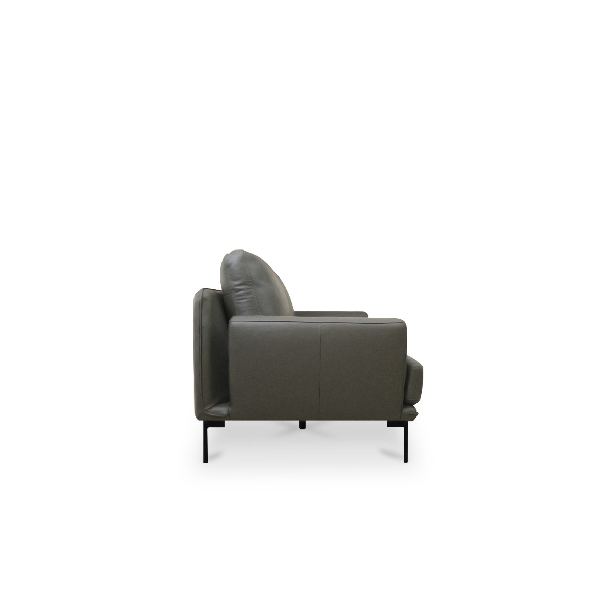 Karl Smoke Grey Full Leather 4 Seater Sofa
