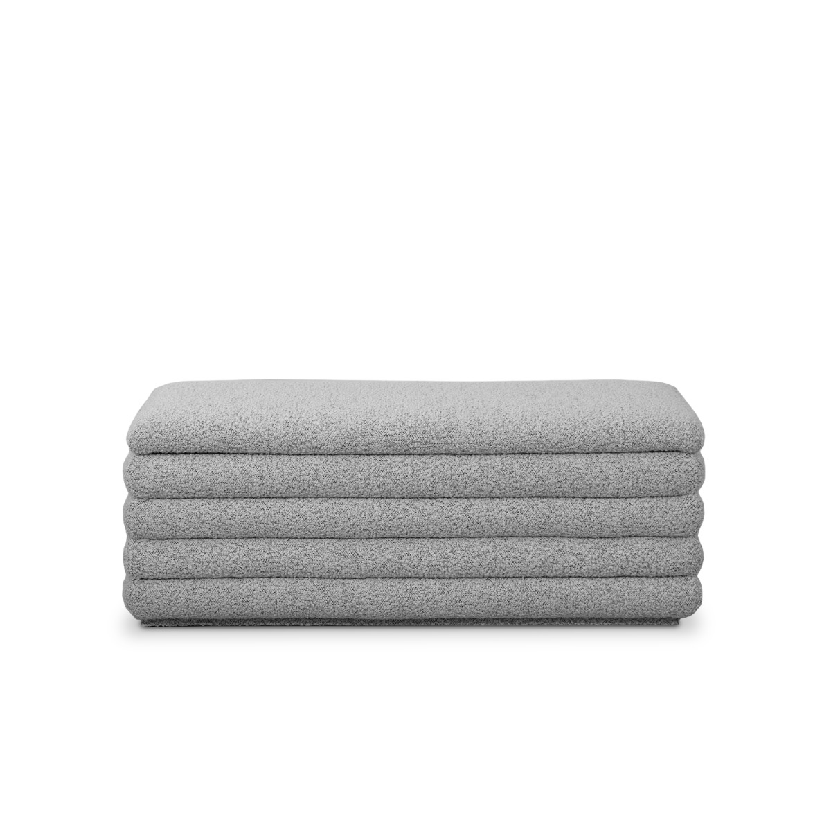 Khloe Cloud Grey Storage Bench