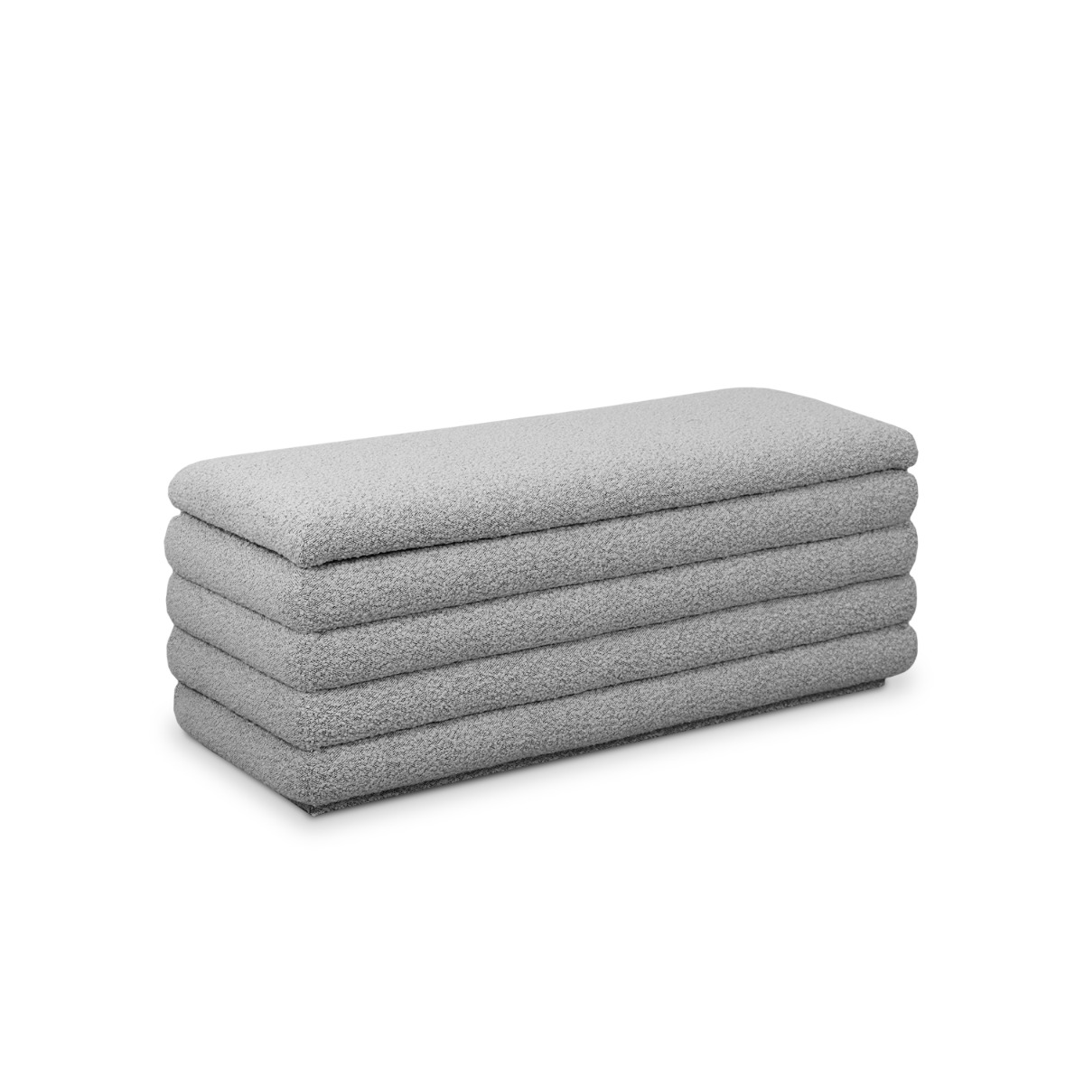 Khloe Cloud Grey Storage Bench