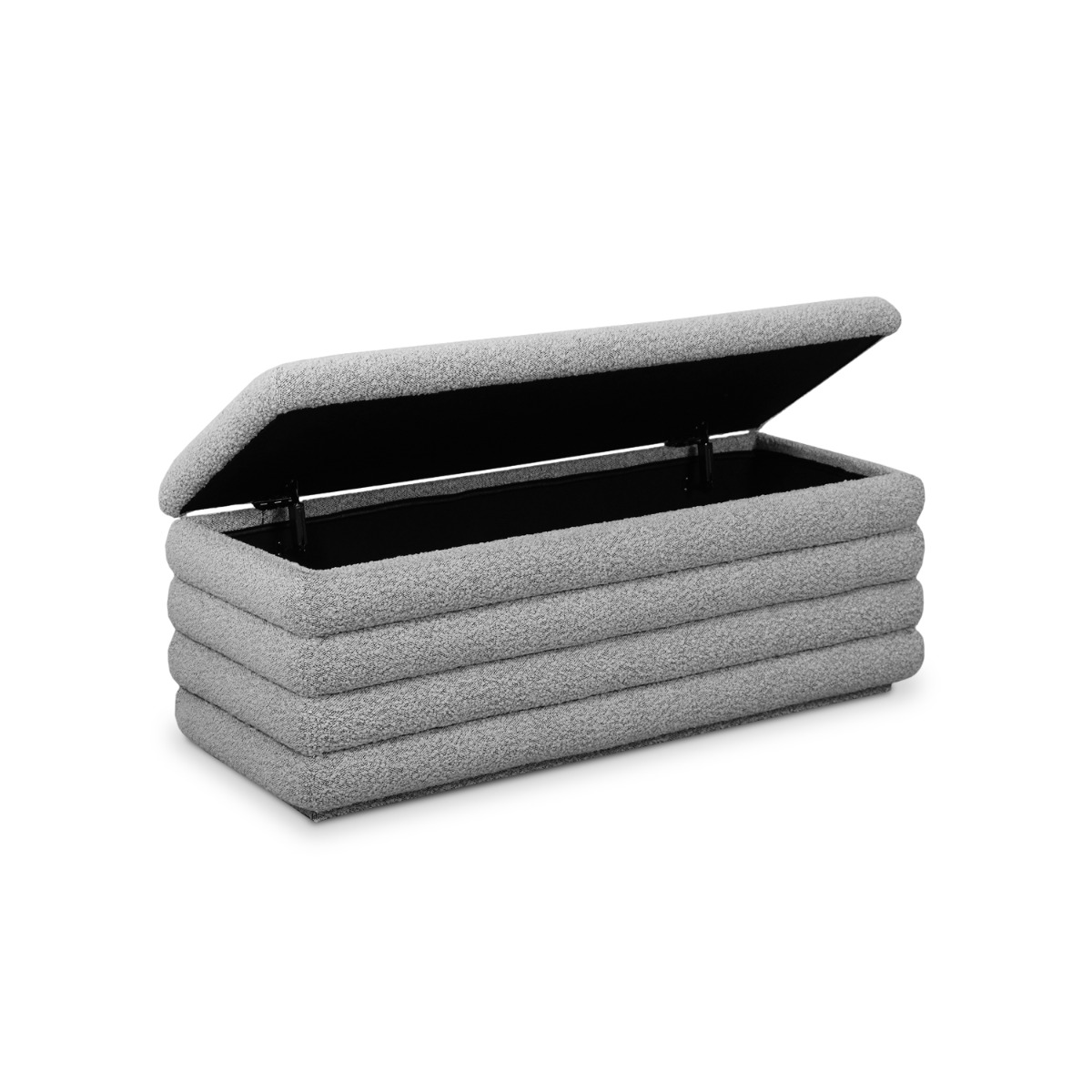 Khloe Cloud Grey Storage Bench