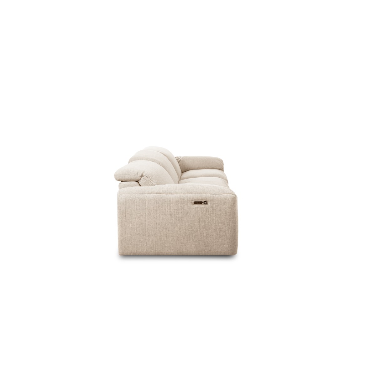 Kimberly Light Grey 4 Seater Power Reclining Sofa