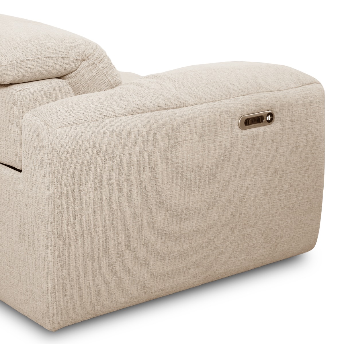 Kimberly Light Grey 4 Seater Power Reclining Sofa